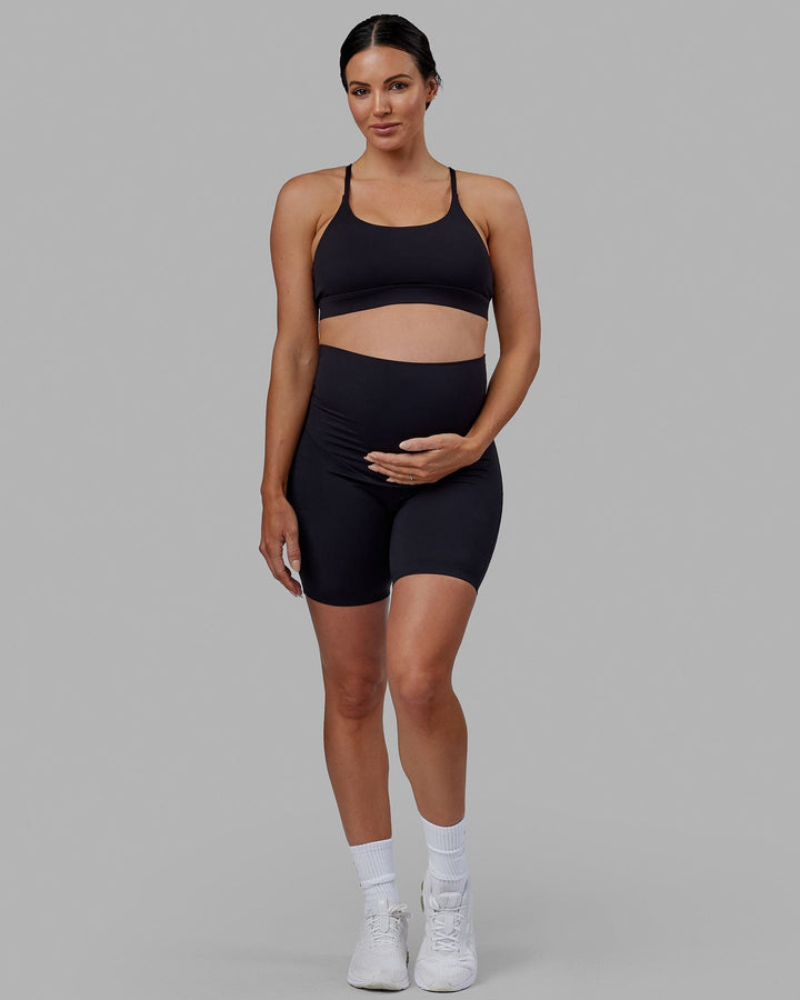 Elixir Maternity Mid-Length Short - Black
