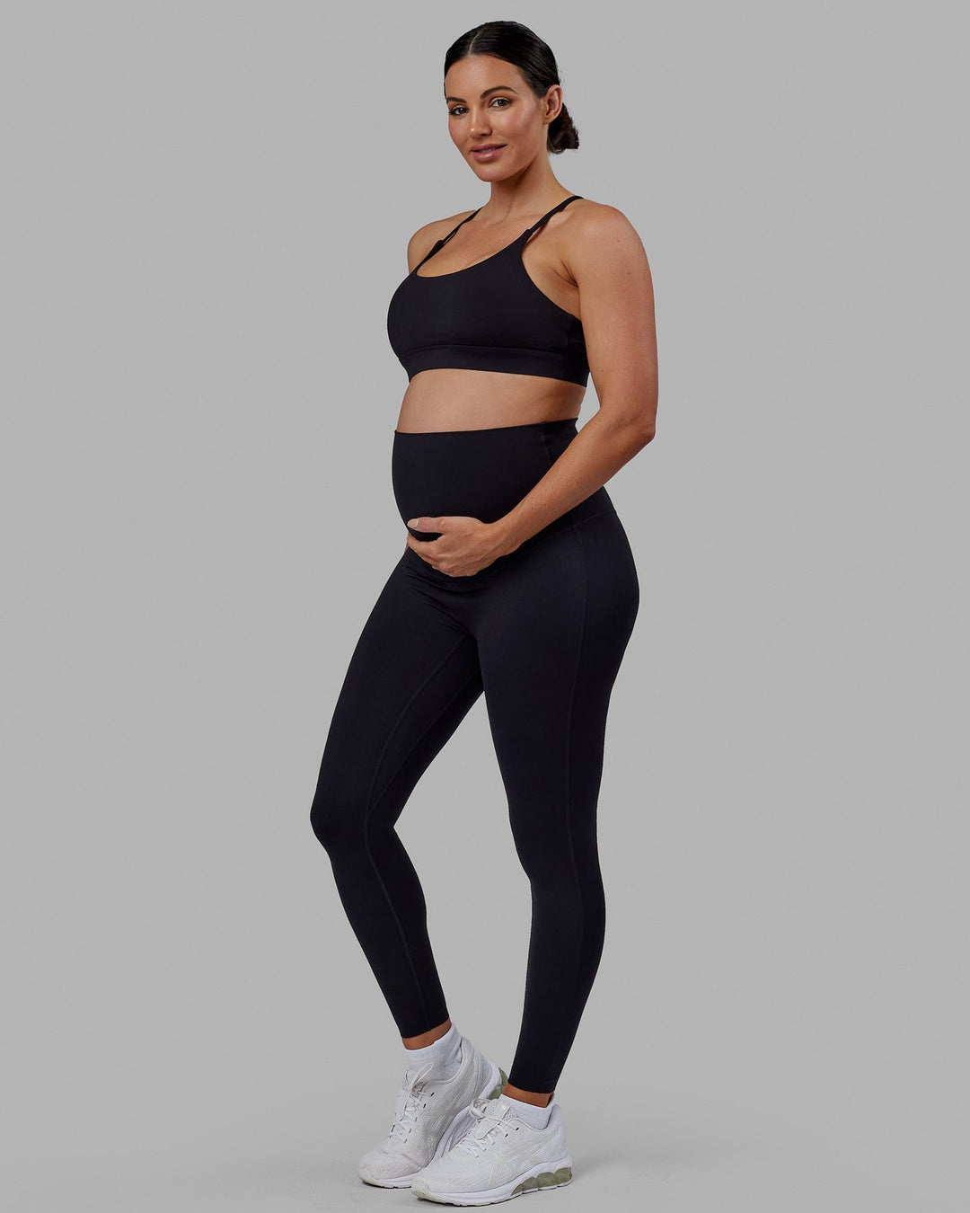 Elixir Full Length Maternity Leggings - Black