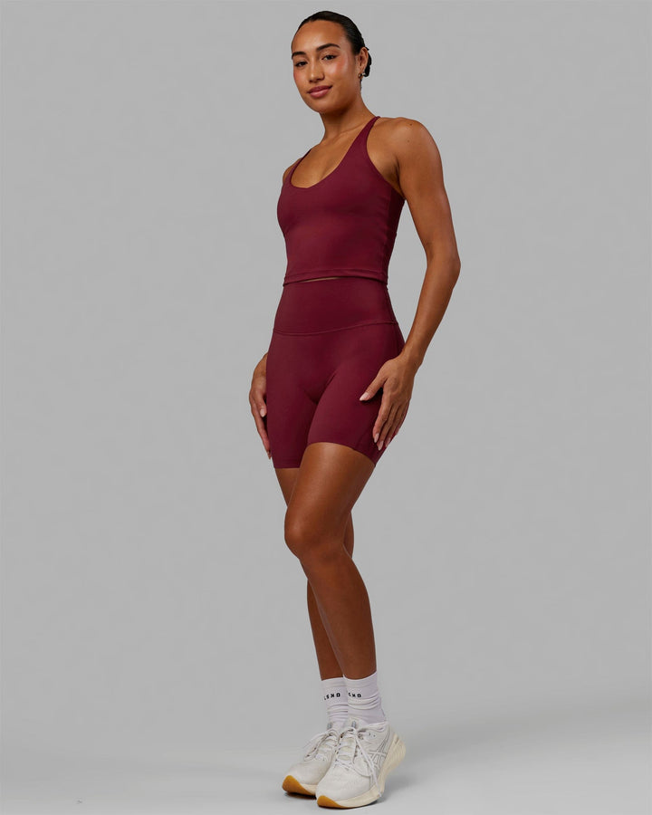 Elixir Mid-Length Shorts - Cranberry
