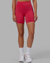 Elixir Ultra High-Rise 6" Short Pockets - Raspberry