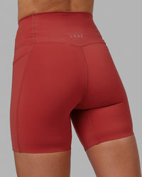Elixir Ultra High-Rise 6" Short Pockets - Cardinal
