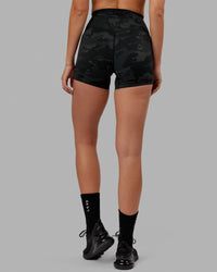 Elixir Ultra High-Rise 4" Short - Black Camo