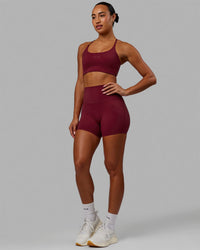 Elixir Ultra High-Rise 4" Short - Cranberry