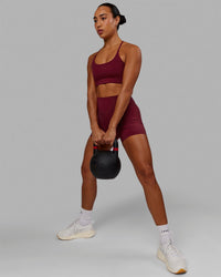 Elixir Ultra High-Rise 4" Short - Cranberry