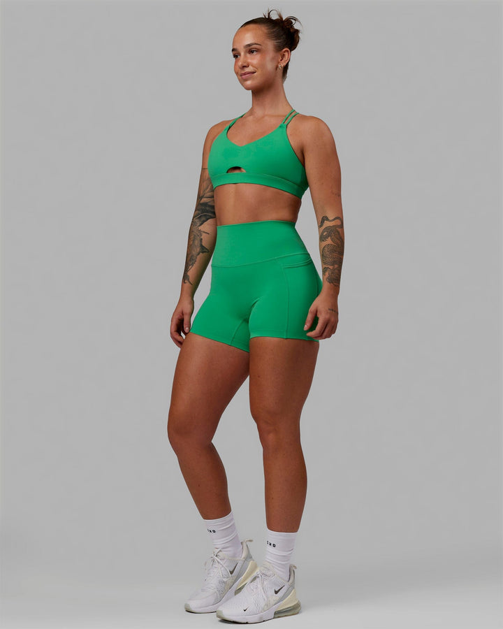 Elixir X-Length Shorts With Pockets - Holly Green