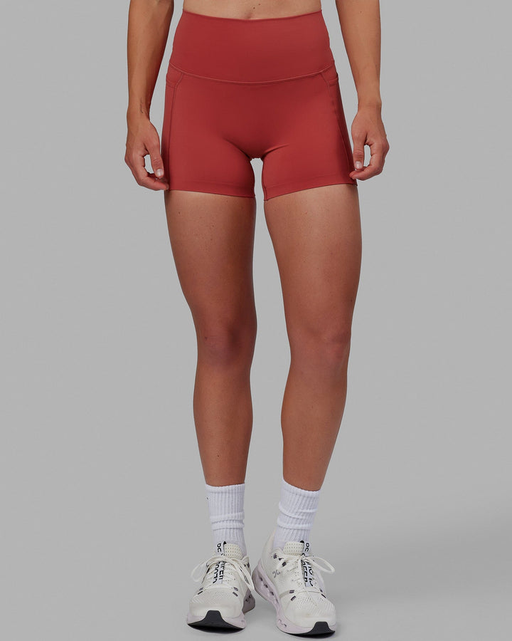 Elixir X-Length Shorts With Pockets - Cardinal