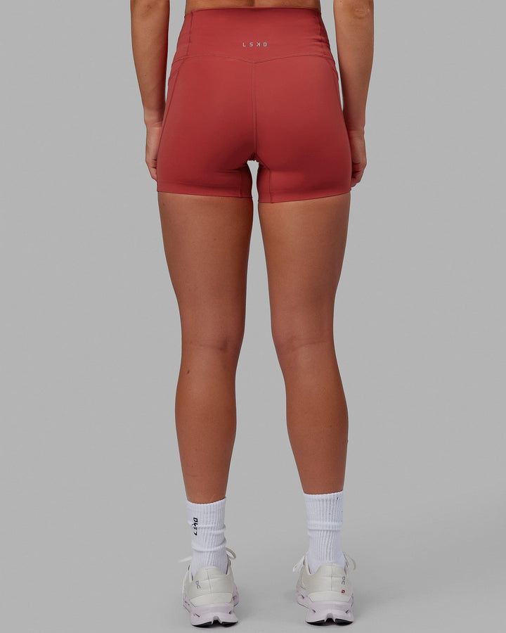 Elixir X-Length Shorts With Pockets - Cardinal