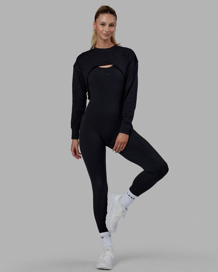 Force "Super Cropped" Sweater - Black
