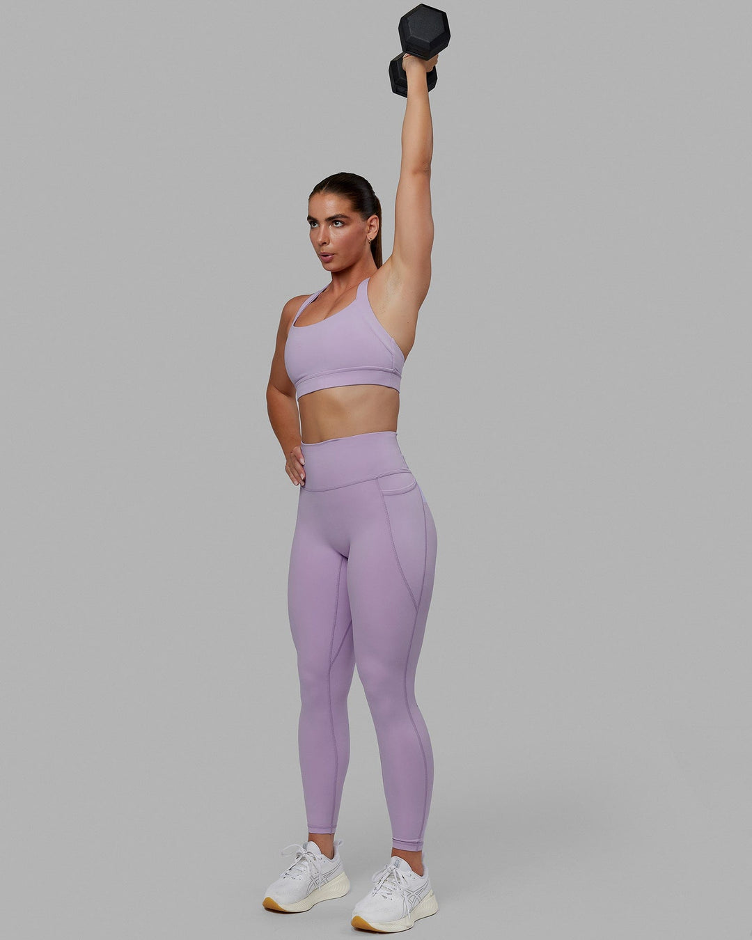 Fusion Full Length Leggings - Pale Lilac