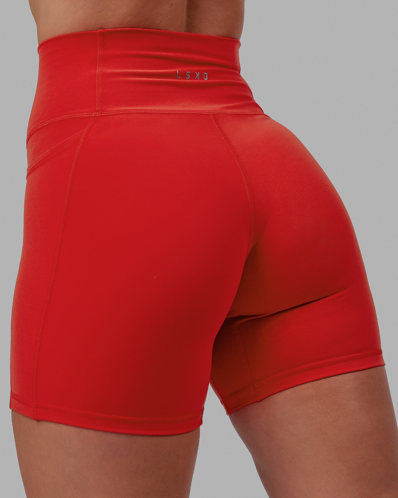 Red spandex best sale shorts near me