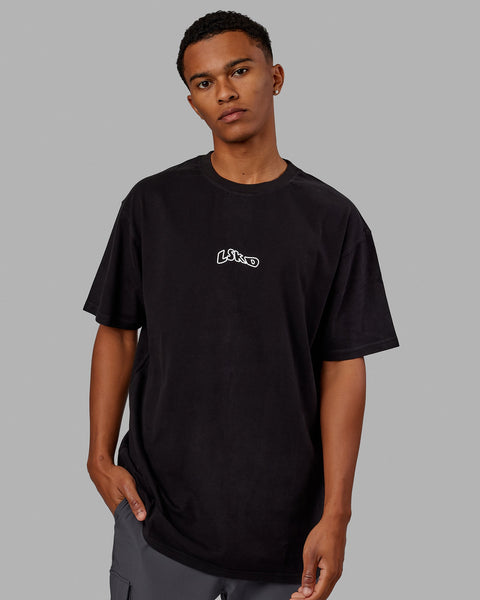 Mad Happy Heavyweight Longline Tee Oversize - Black – LSKD US