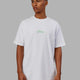 Mad Happy Heavyweight Longline Tee Oversize - White