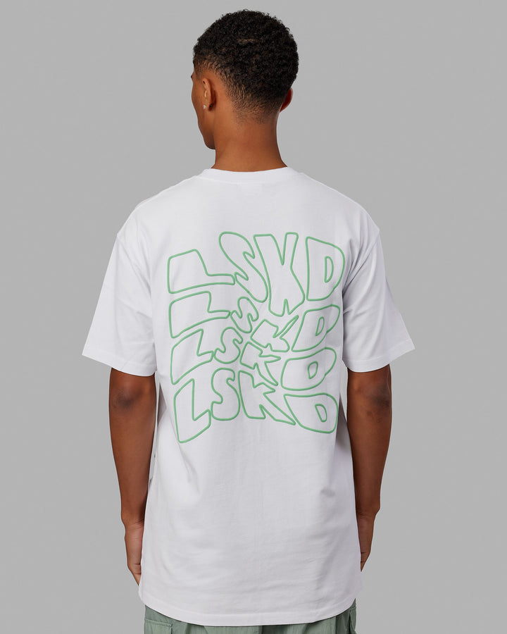 Mad Happy Heavyweight Longline Tee Oversize - White