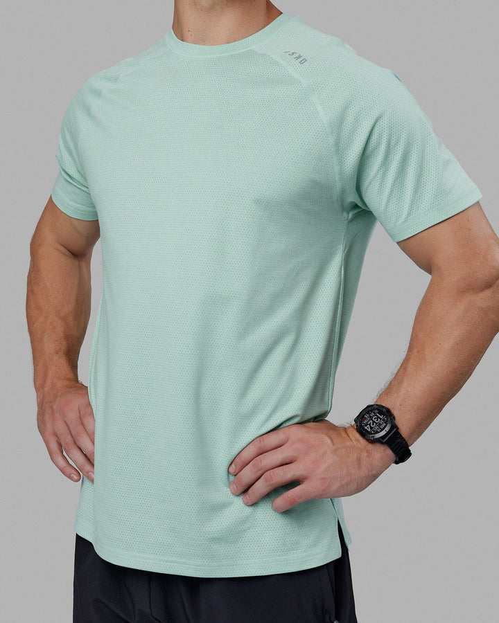 Perform VapourFLX Tee - Pastel Turquoise Marl