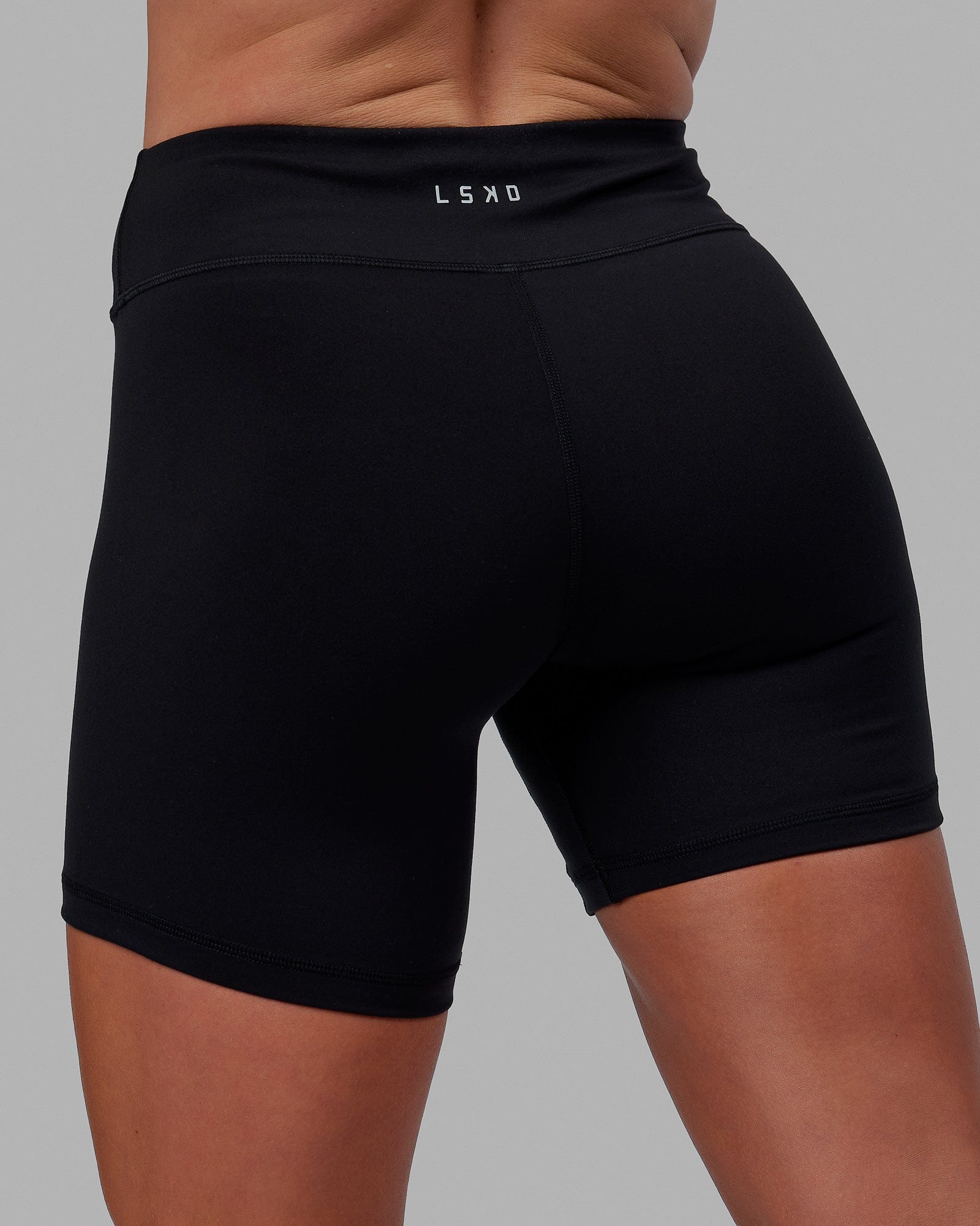 Black mid deals length shorts