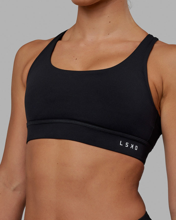 Race Day Sports Bra - Black