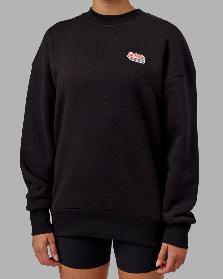 Unisex Radiate Sweater Oversize - Black