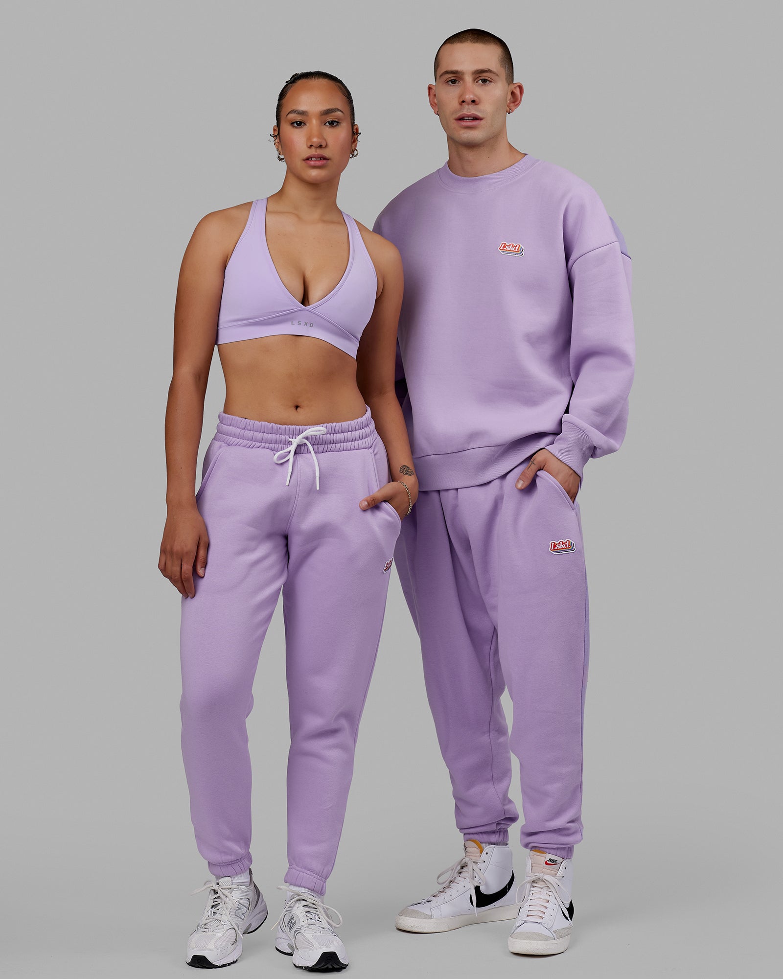 Lilac on sale nike tracksuit