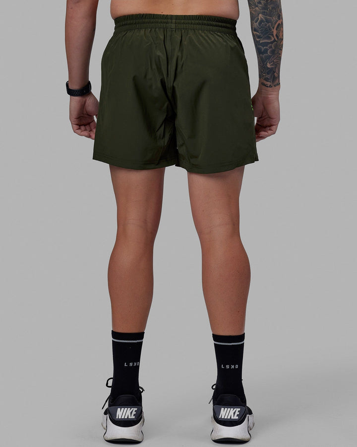 Rep 5'' Performance Short - Forest Night-Lime