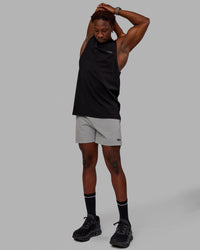 Man wearing Rep 5'' Performance Shorts - Ultimate Grey