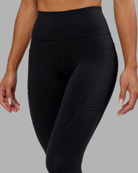 Rep 7/8 Length Tight - Black-Hyper Teal | Thumbnail Index: 5