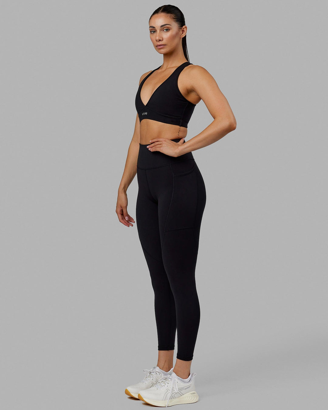 Rep No Logo 7/8 Length Leggings - Black