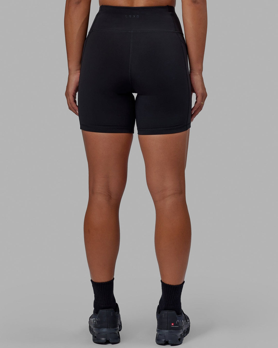 Rep Mid-Length Shorts - Black-White