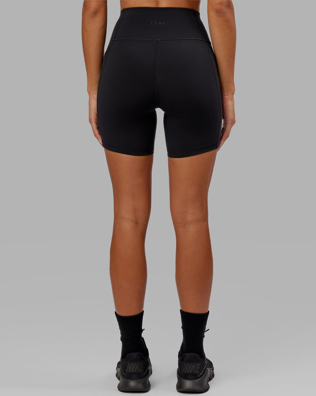 Rep Mid-Length Shorts - Black-Hyper Teal