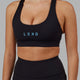 Rep Sports Bra Small Logo - Black-Azure Blue