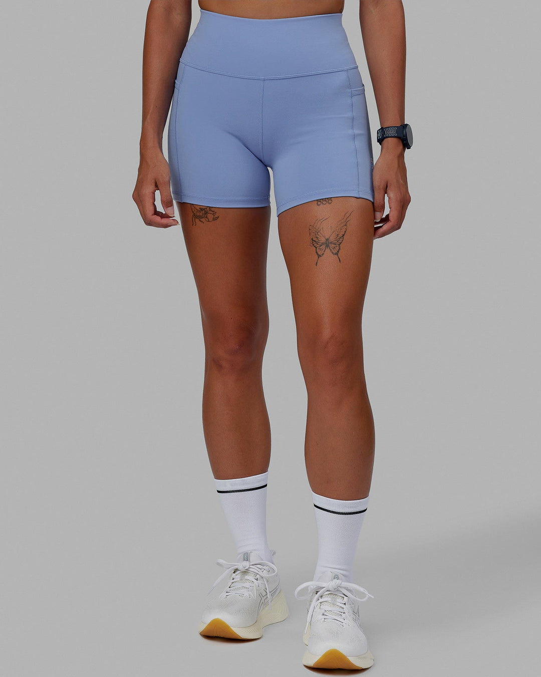 Rep X-Length Shorts - Arctic Blue-White