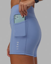 Rep Ultra High-Rise 4" Short Pockets - Arctic Blue-White