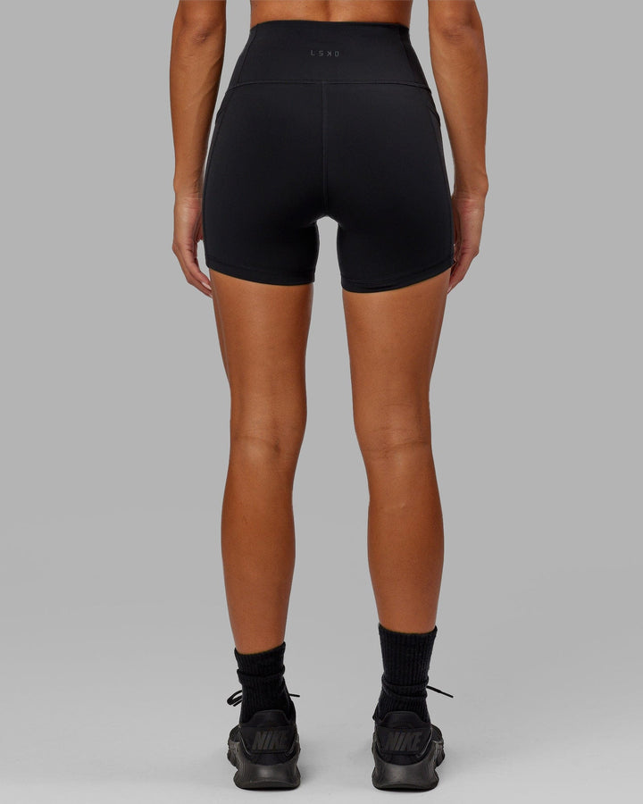 Rep X-Length Shorts - Black-White