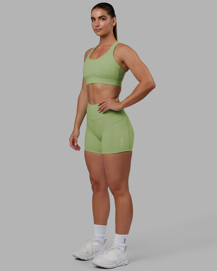 Rep X-Length Shorts - Green Fig