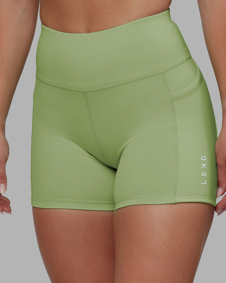Rep X-Length Shorts - Green Fig