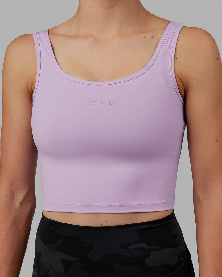 Staple Active Cropped Tank - Pale Lilac