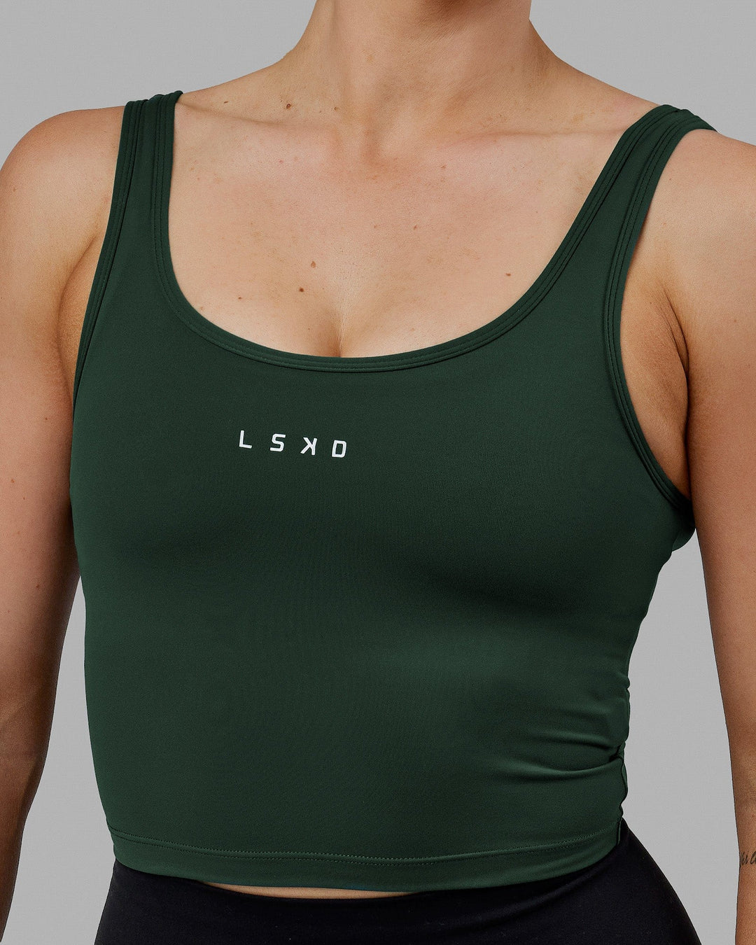 Staple Active Cropped Tank - Vital Green