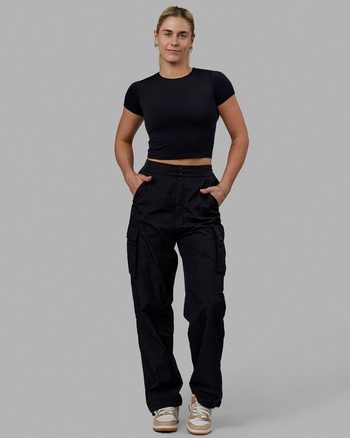 Staple Cropped Tee - Black
