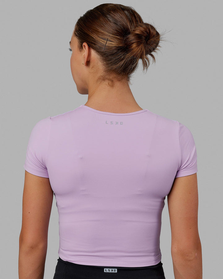 Staple Cropped Tee - Pale Lilac