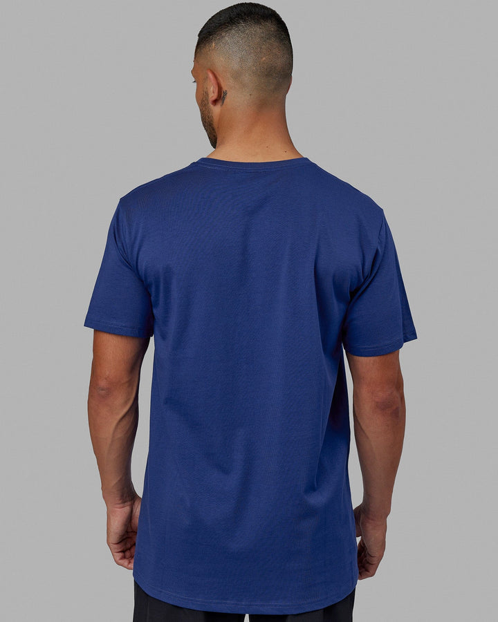 Structure Tee - Galactic Cobalt-White