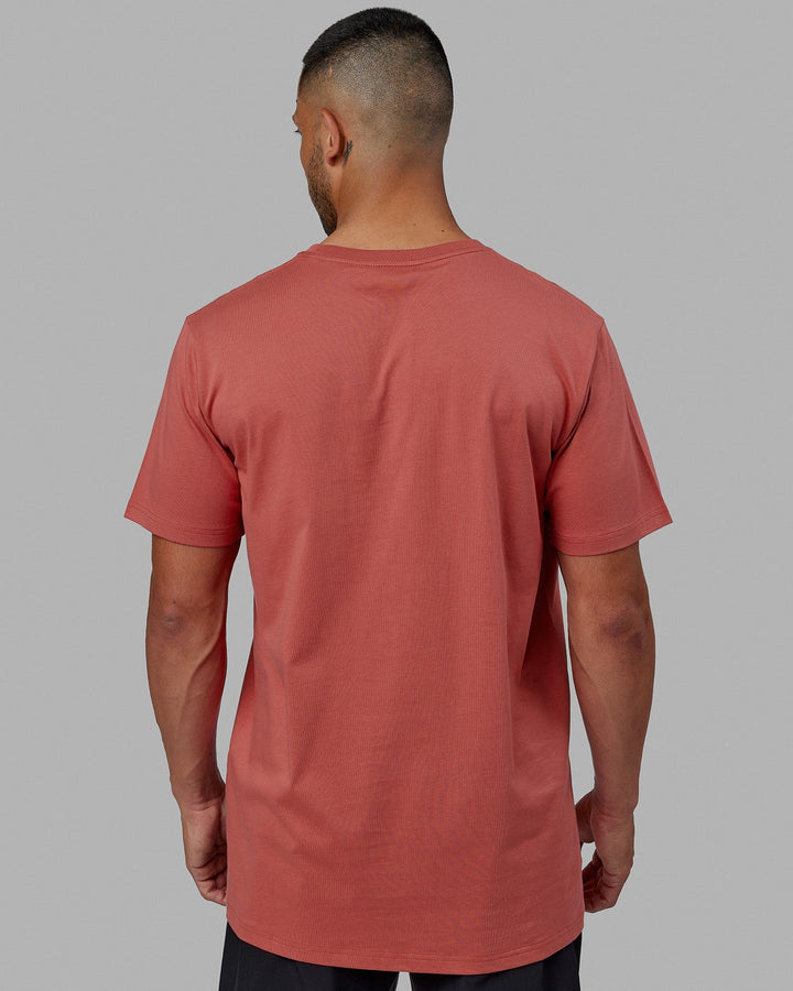 Structure Tee - Mineral Red-White