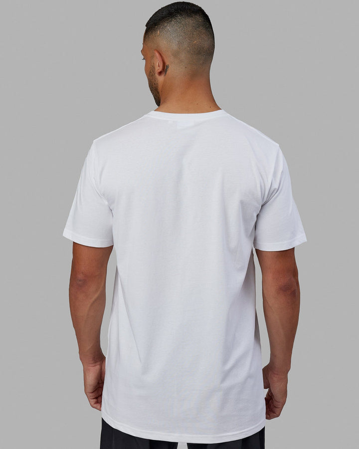Structure Tee - White-Black