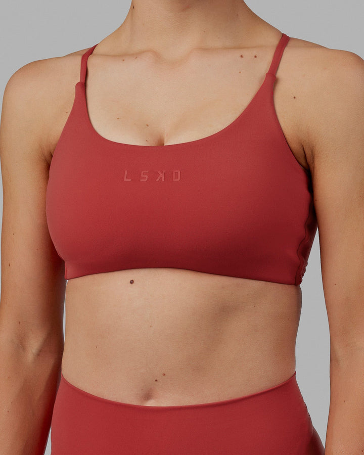 Twist Sports Bra - Cardinal