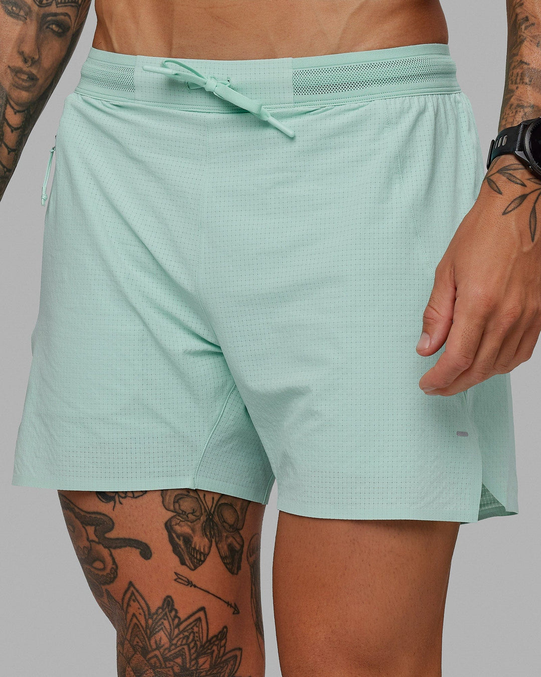 UltraAir 5" Lined Performance Short - Pastel Turquoise-Reflective