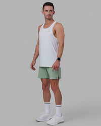 Man wearing UltraAir 6'' Lined Performance Short - Iceberg Green