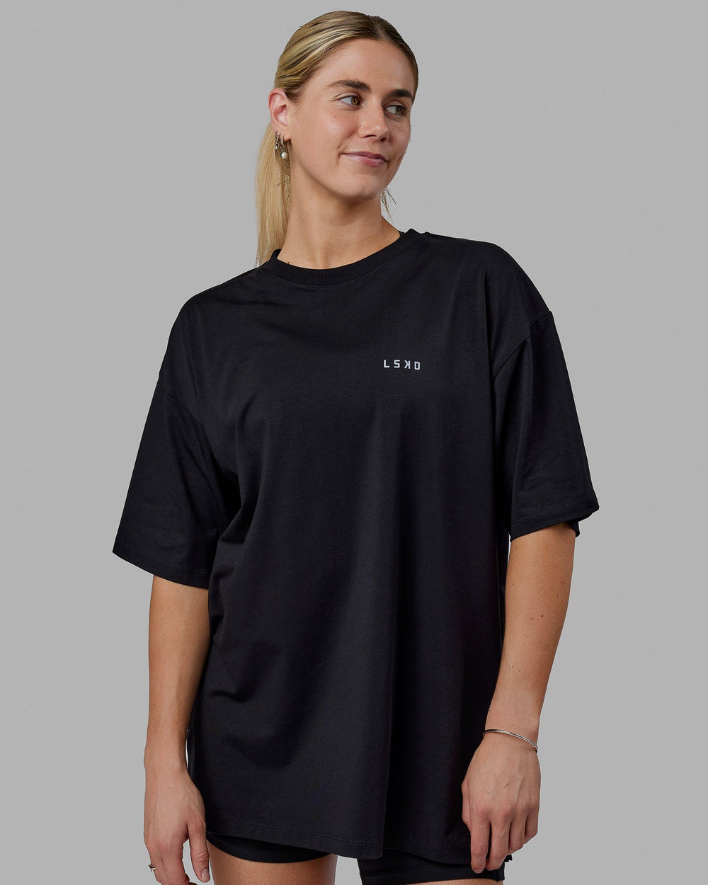 Unisex Deluxe PimaFLX Tee Oversize - Black