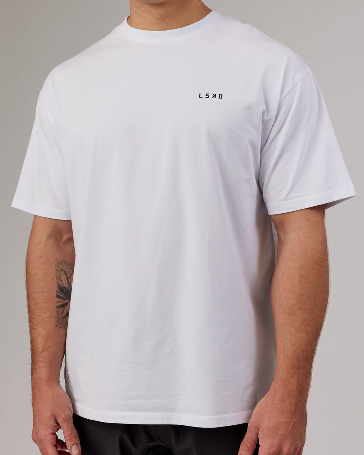 Unisex VS5 FLXCotton Tee Oversize - White-Black
