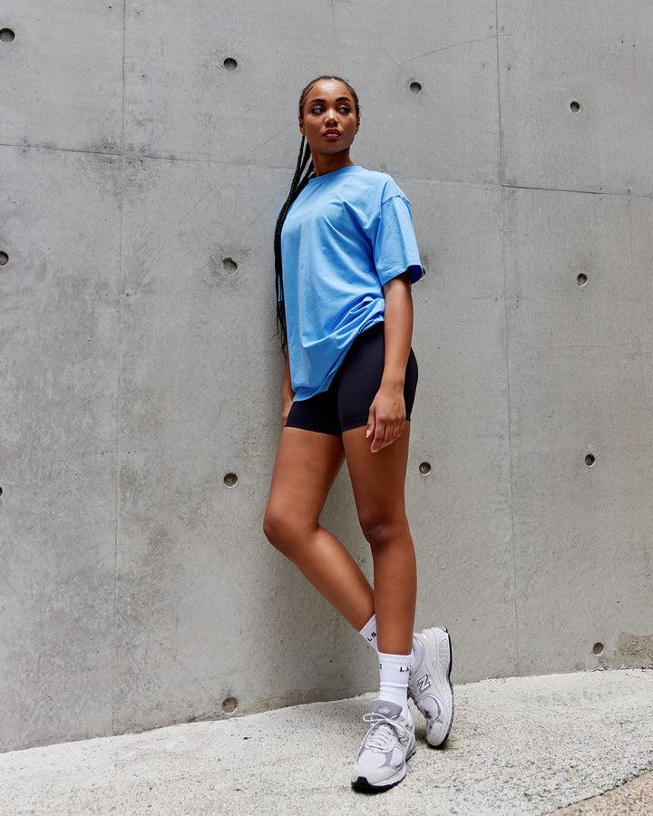 Unisex Motion FLXCotton Tee Oversize - Azure Blue