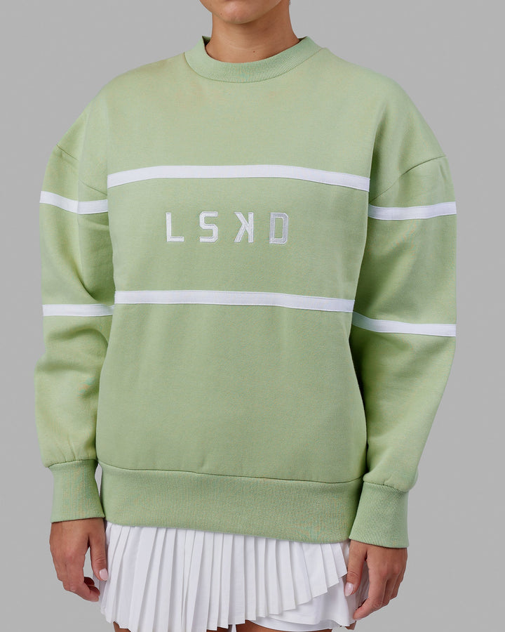Unisex Parallel Sweater Oversize - Green Fig