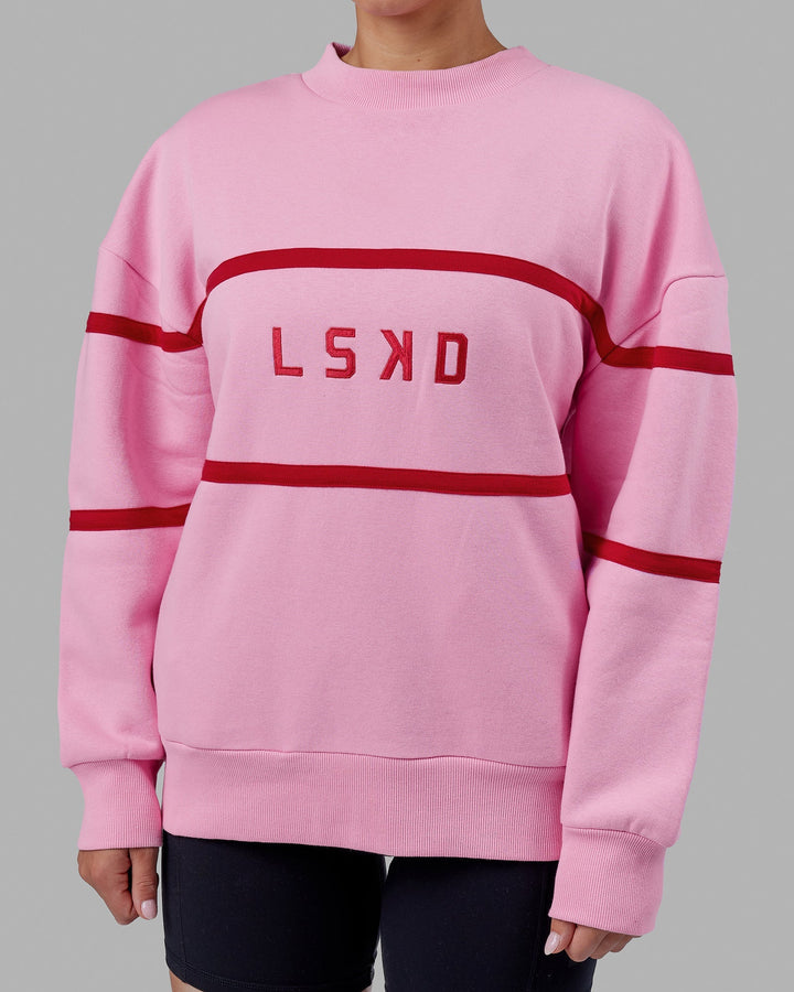 Unisex Parallel Sweater Oversize - Pink Frosting