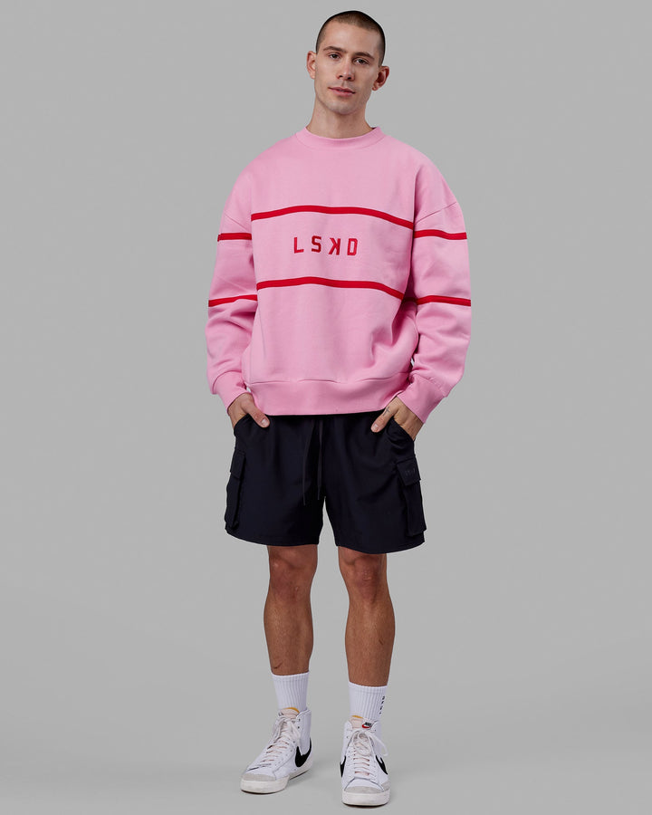 Unisex Parallel Sweater Oversize - Pink Frosting
